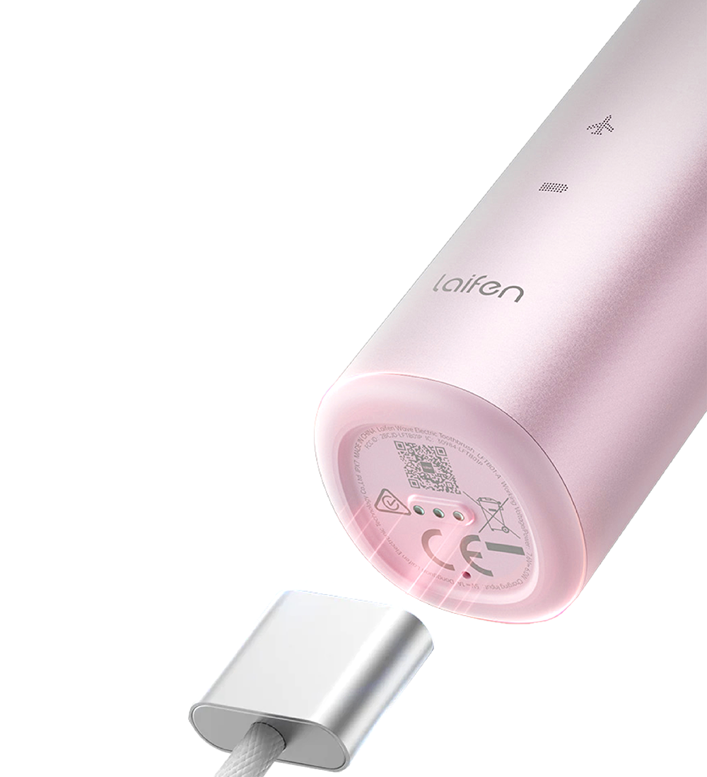 Laifen Wave Electric Toothbrush - Aluminum Alloy Pink