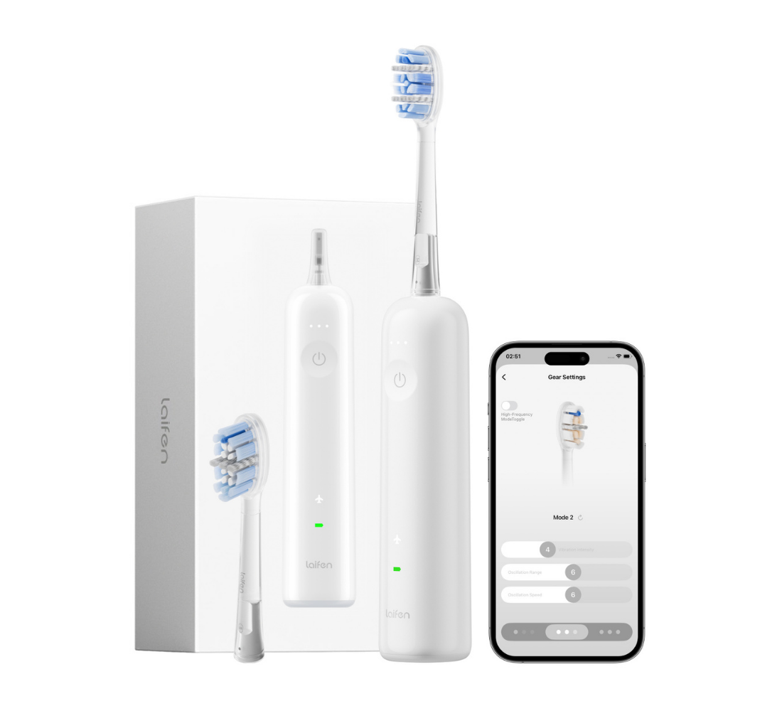 Laifen Wave Pro Electric Toothbrush - ABS White
