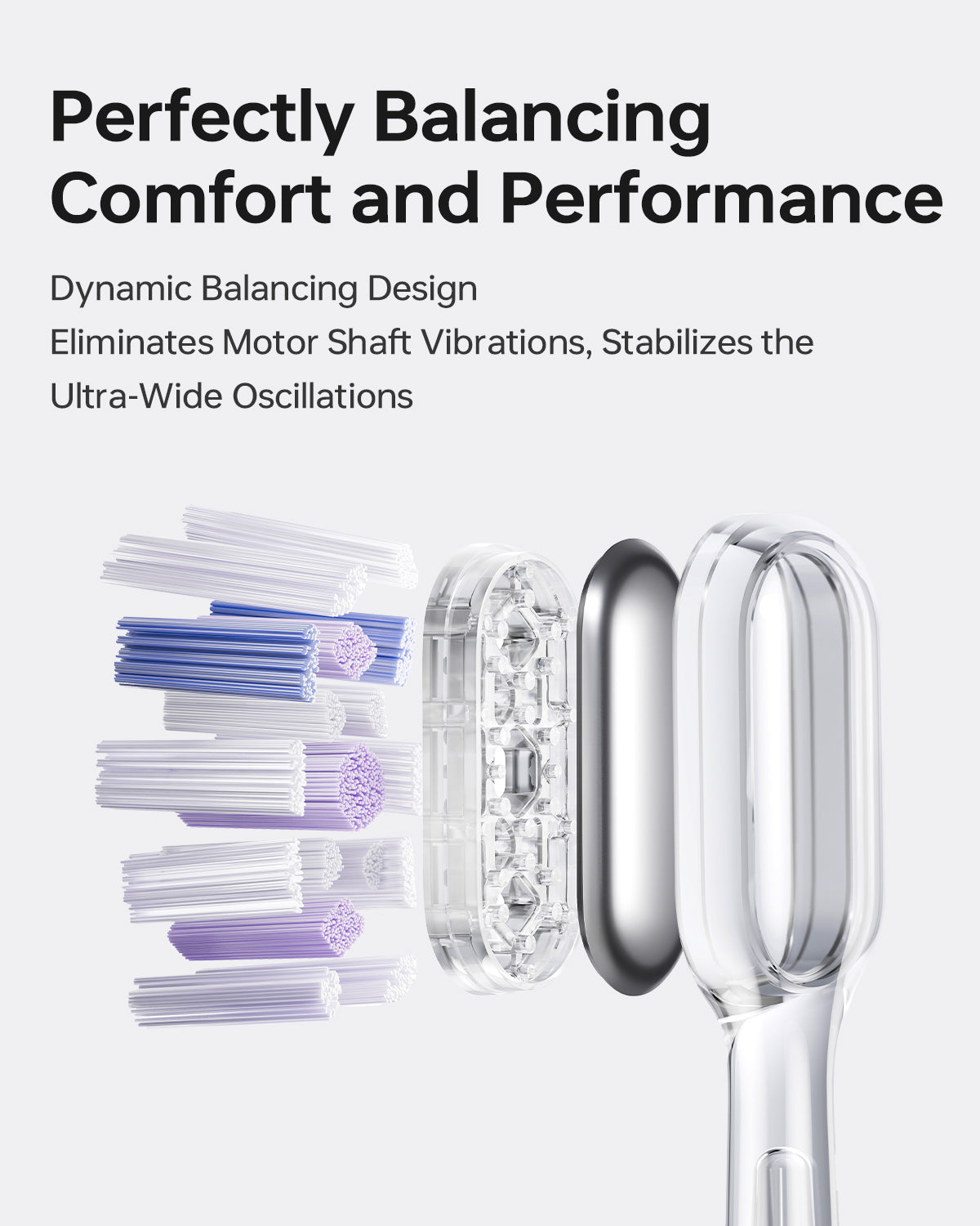 Laifen Wave Cushioned Replacement Brush Heads Super Clean 3 Pack (Clear)