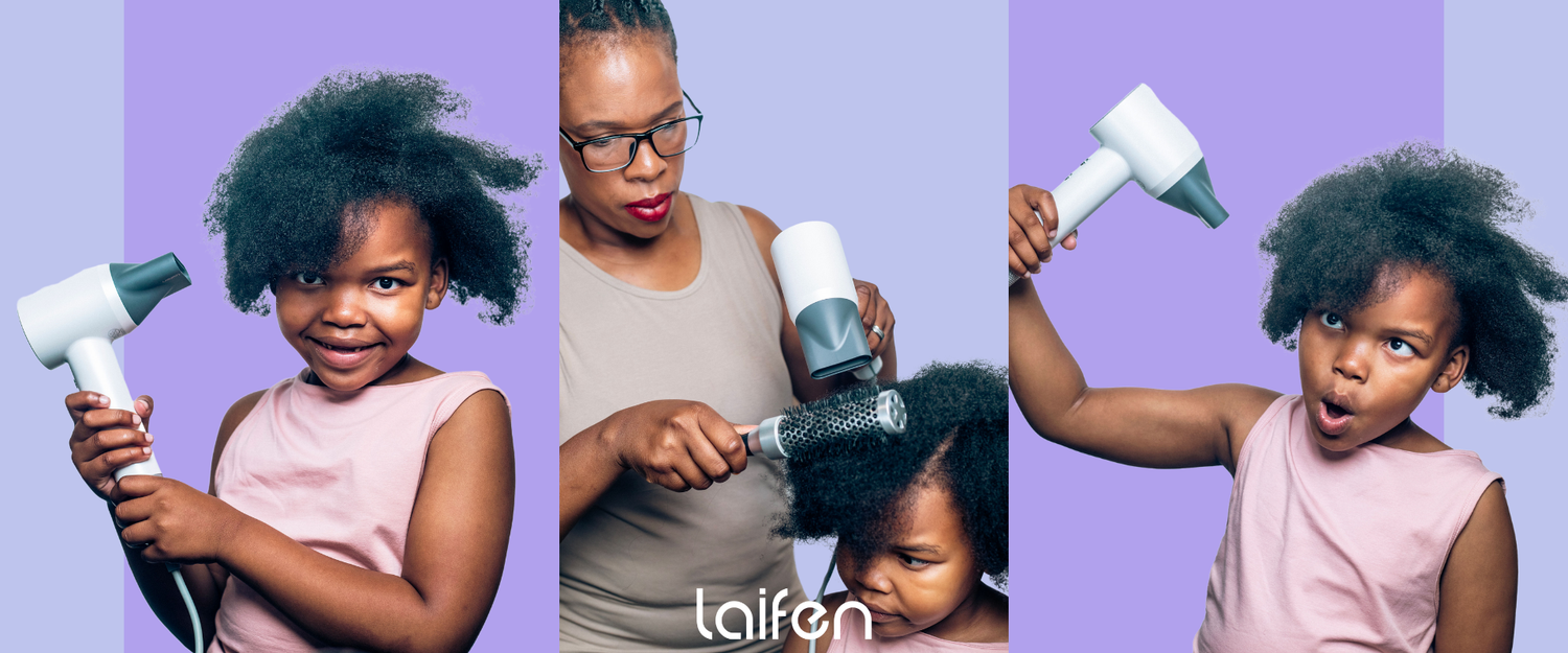 The Best Hair Dryer for Kids: Gentle, Safe and Perfect for 4C & 4B Hair with Laifen