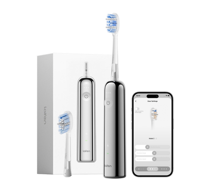 Laifen Wave Pro Electric Toothbrush - Polished Stainless Steel
