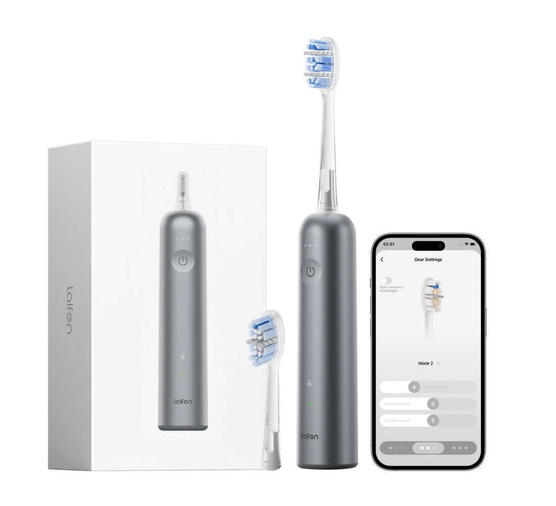 Laifen Wave Pro Electric Toothbrush - Aluminium Alloy Space Grey